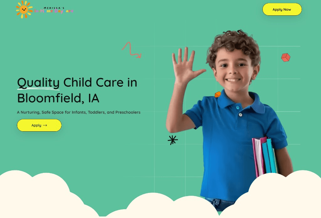 Merissa's In-Home Daycare Website
